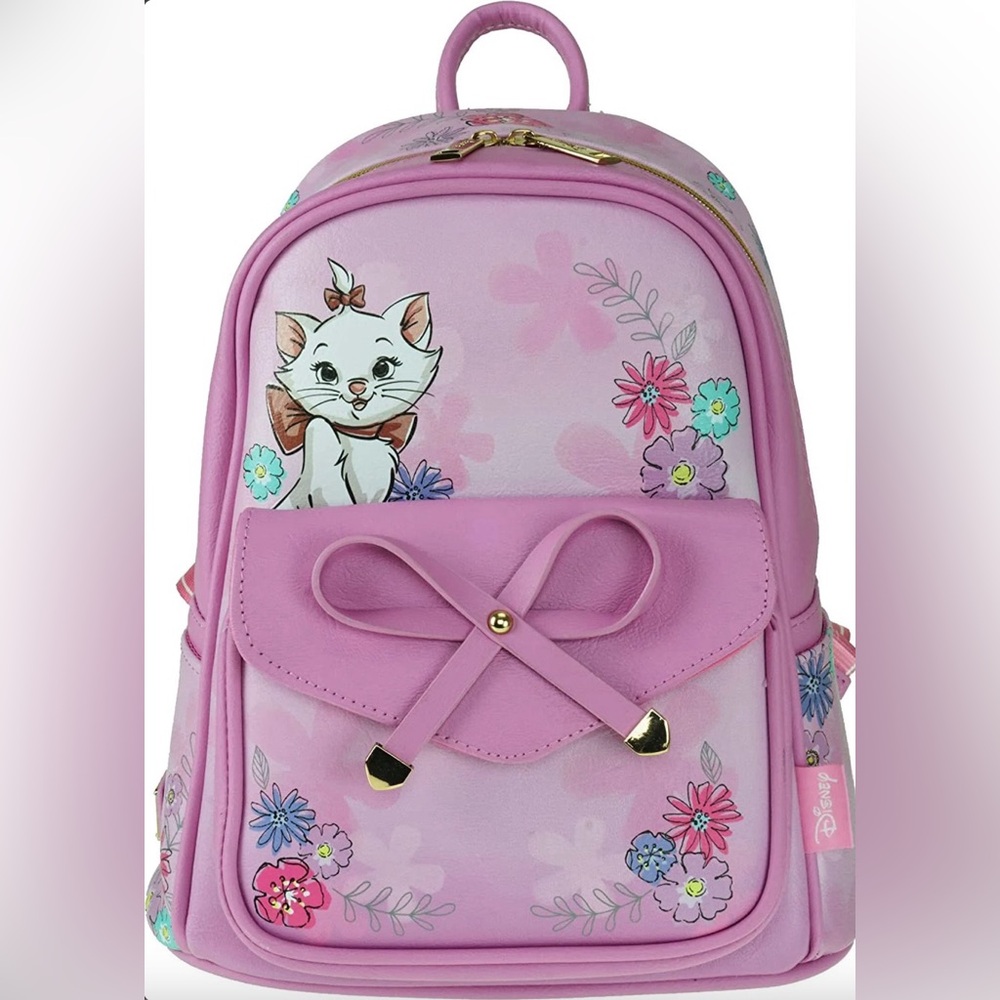 WondaPop Disney Marie 11" Vegan Leather Mini Backpack